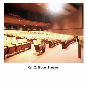 Seats in Karl C. Bruder Theatre at Emporia State University