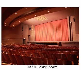 Karl C. Bruder Theatre stage at Emporia State University