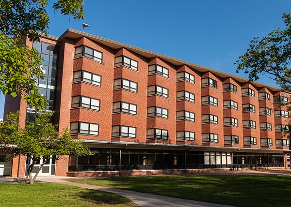 Exterior of Central Morse Hall on Emporia State University's campus